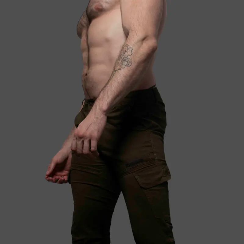 Pantalón cargo CB13 Conquest Army, cremallera trasera | Dark-Ink