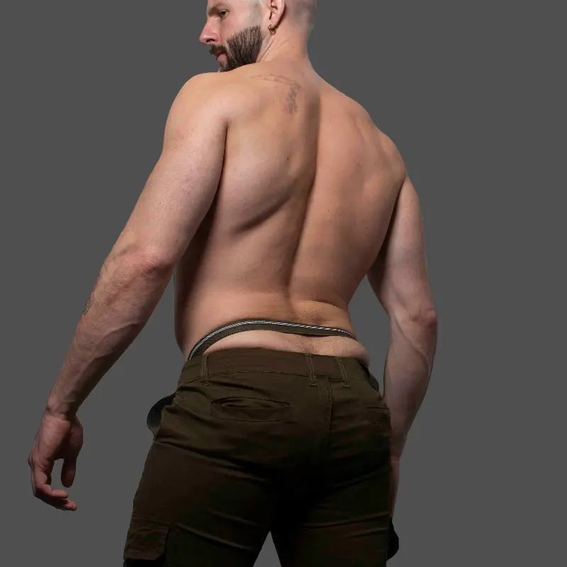 Pantalón cargo CB13 Conquest Army, cremallera trasera | Dark-Ink