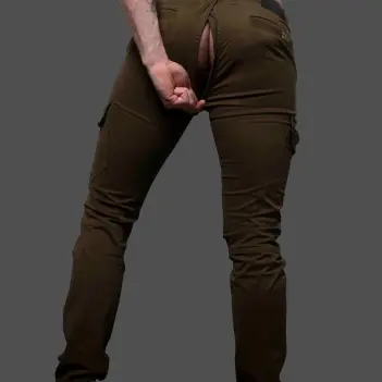 Pantalón cargo CB13 Conquest Army, cremallera trasera | Dark-Ink