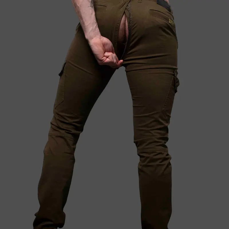 Pantalón cargo CB13 Conquest Army, cremallera trasera | Dark-Ink