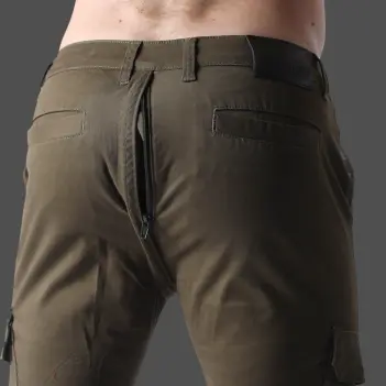 Pantalón cargo CB13 Conquest Army, cremallera trasera | Dark-Ink