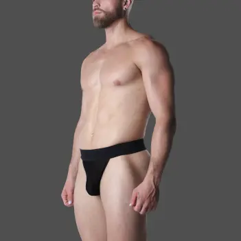 CB13 Void Mesh Tanga, doppellagig halbtransparent | Dark-Ink