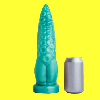 Hankey's Toys Taintacle Tentakel-Dildo, S-Kurve, Knoten | Dark-Ink