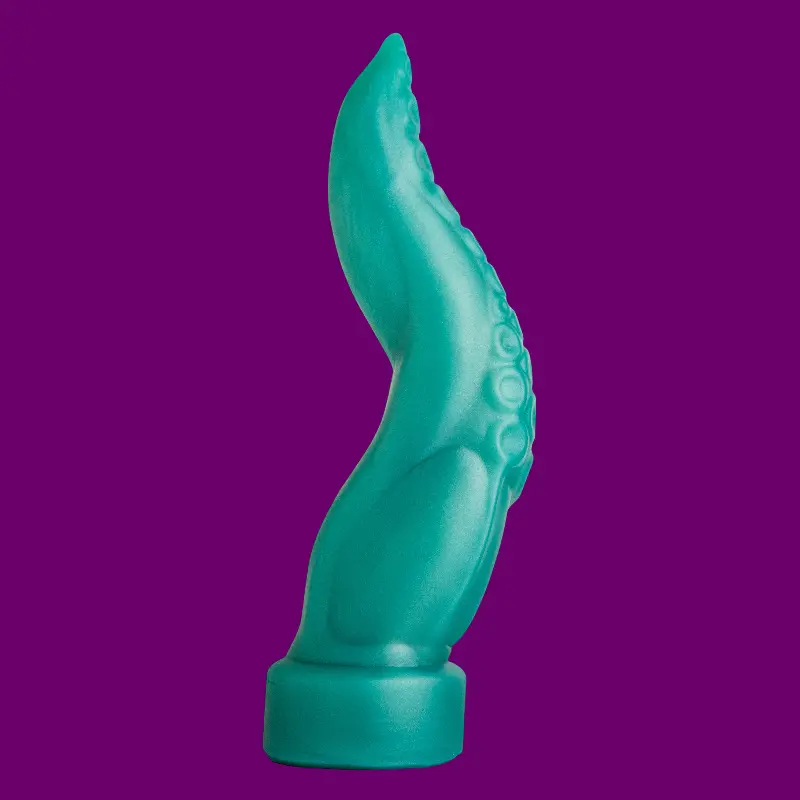 Hankey's Toys Taintacle Tentakel-Dildo, S-Kurve, Knoten | Dark-Ink
