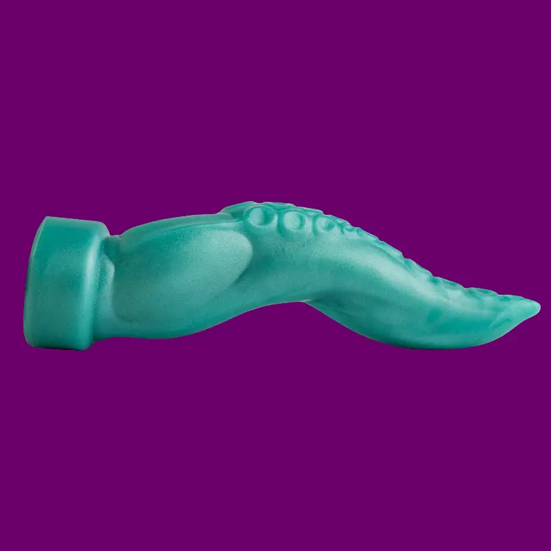 Hankey's Toys Taintacle Tentakel-Dildo, S-Kurve, Knoten | Dark-Ink