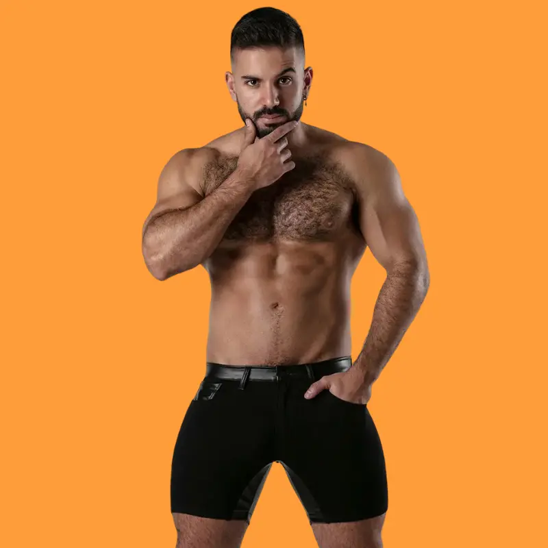 Locker Gear Chap Shorts, versteckter Reißverschluss | Dark-Ink