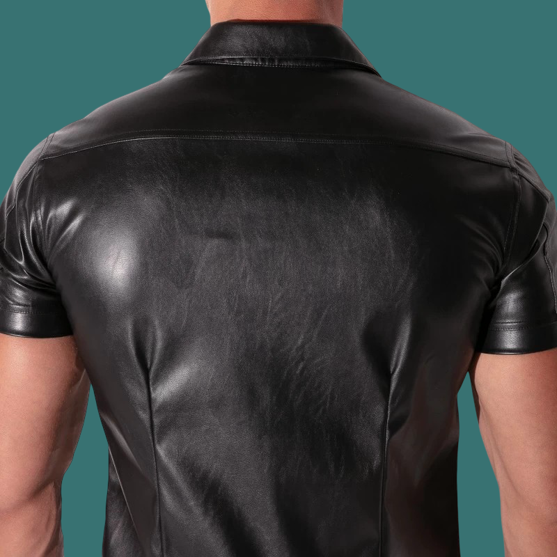 CODE 22 SAN FRANCISCO LEATHERETTE SHIRT