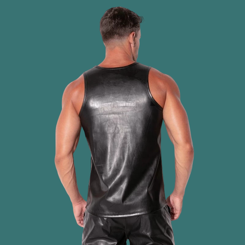 SF LEATHERETTE TANK TOP