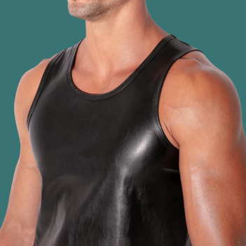 SF LEATHERETTE TANK TOP