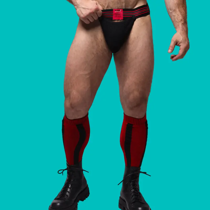 CB13 Tight End Shadow jockstrap, snap-off pouch | Dark-Ink