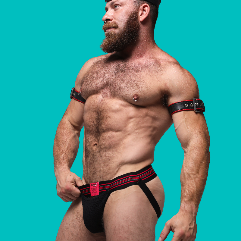Tight end 2" snap up Shadow jockstrap