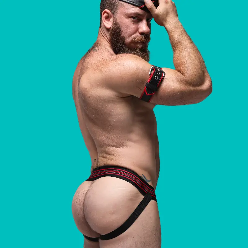 CB13 Tight End Shadow jockstrap, snap-off pouch | Dark-Ink