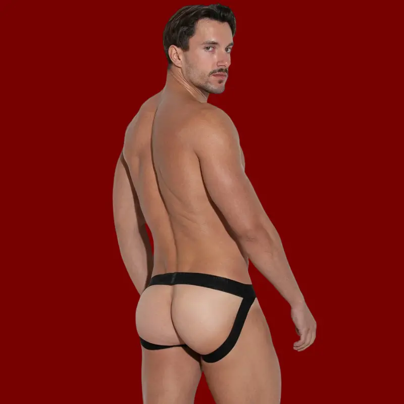 CODE 22 Core Jockstrap: Jacquard-Bund, kein Verrutschen | Dark-Ink