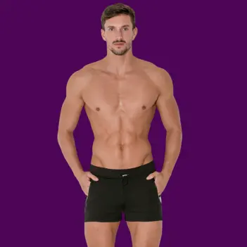 Mini short CODE 22 Rush, cremalleras termoselladas | Dark-Ink