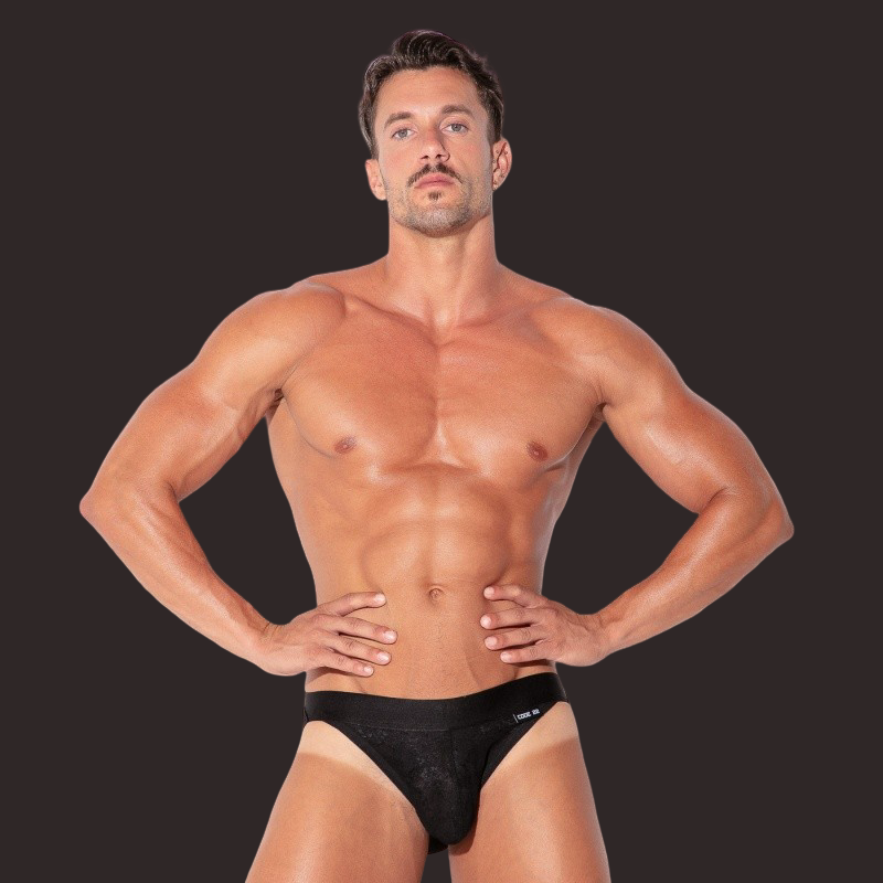 Sheer lace jockstrap