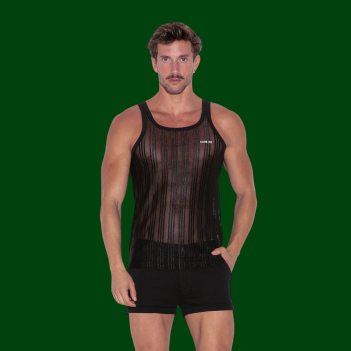 Sheer stripes tanktop