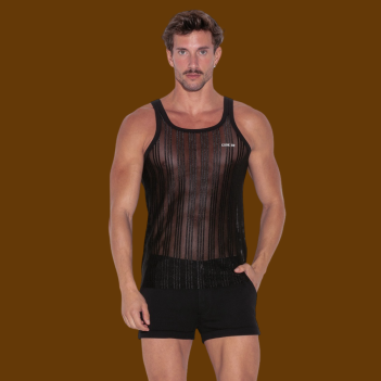 Sheer stripes tanktop