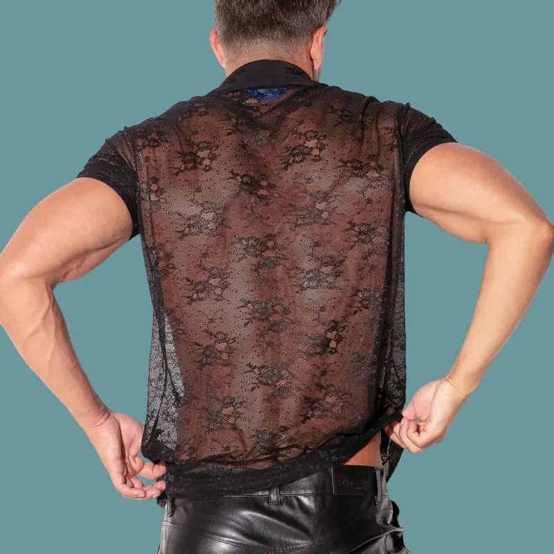 Pantalon similicuir stretch CODE 22 San Francisco, 5 poches | Dark-Ink