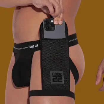 CODE 22 Sport Holster Black: Adjustable Leg Band | Dark-Ink