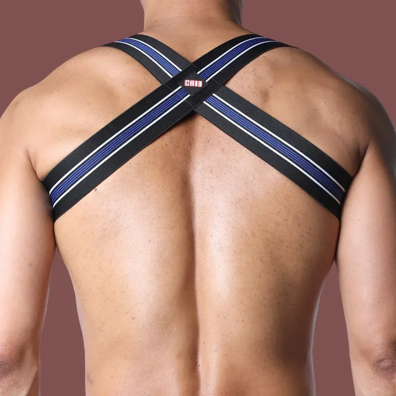 CB13 Tight End Harness, Logos in Relief, H-Form, 8 Farben | Dark-Ink