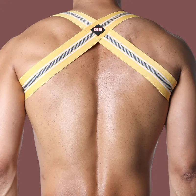 CB13 Tight End Harness, Logos in Relief, H-Form, 8 Farben | Dark-Ink