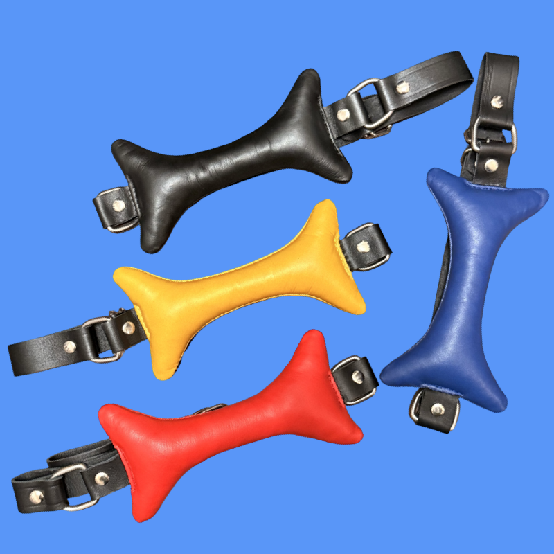 DOGGY BONE LEATHER GAG