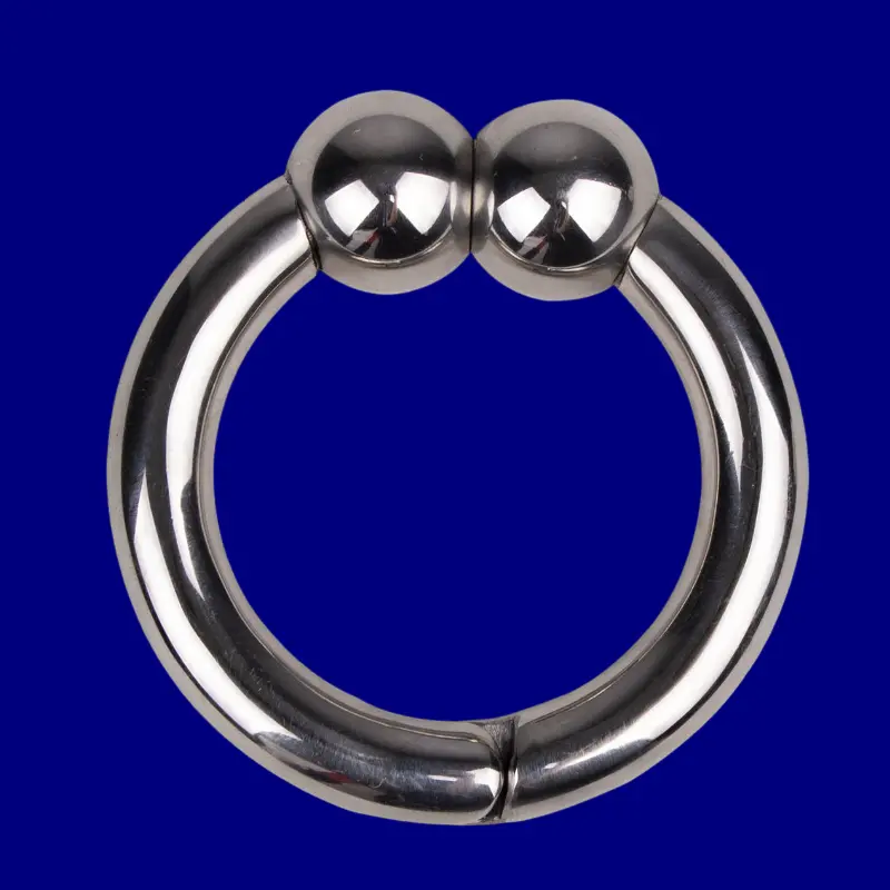 DARKLINE Ze Big Hufeisen Ring, Edelstahl 10mm, Magnetgelenk | Dark-Ink