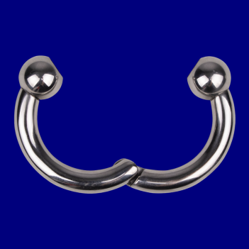 Ze big horseshoe steel magnetic hinged ring 10mm