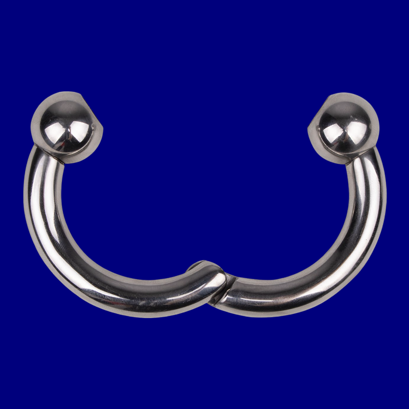 Ze big horseshoe steel magnetic hinged ring 10mm