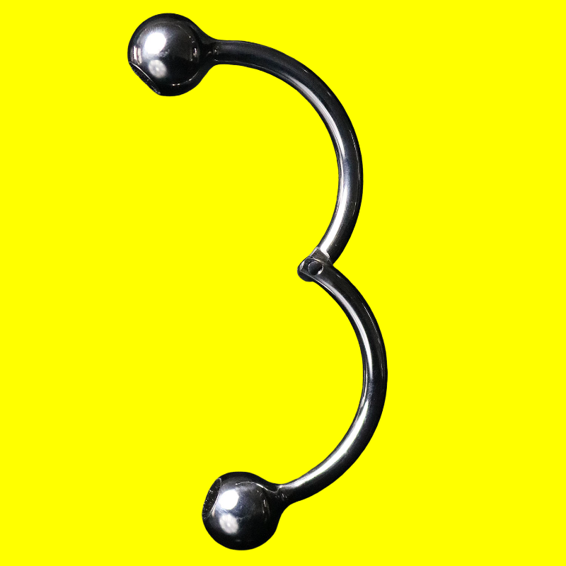 Ze Barbell Hinged Magnetic cockring  6mm