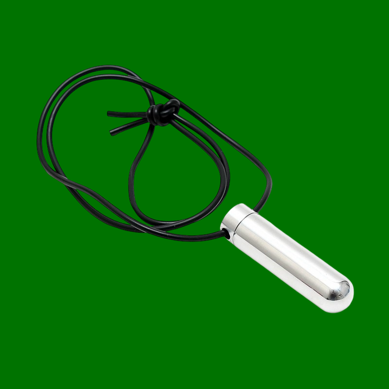 Inhalador de Poppers de Acero Inoxidable con Cordón – Tubo Portátil