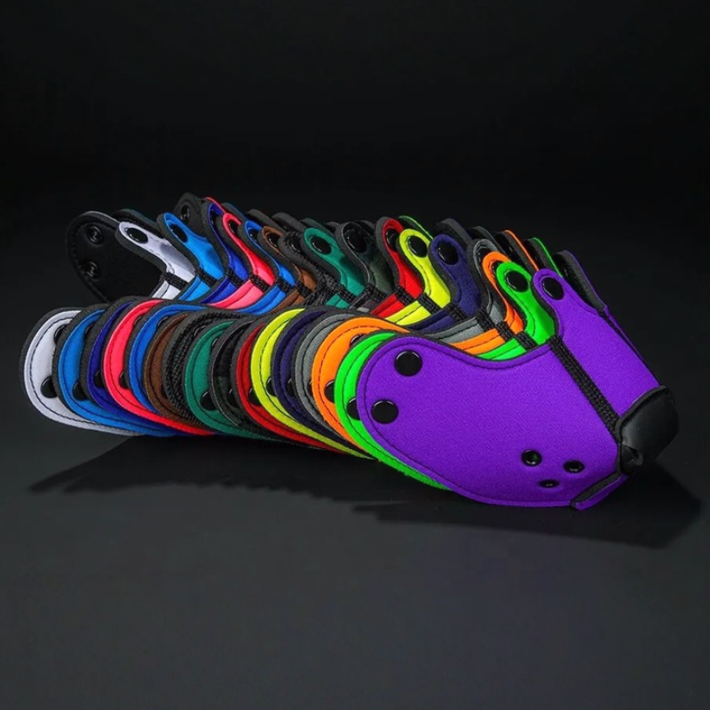 K9 Neoprene Puppy Muzzle – Interchangeable Hood Accessory (16 Colors)