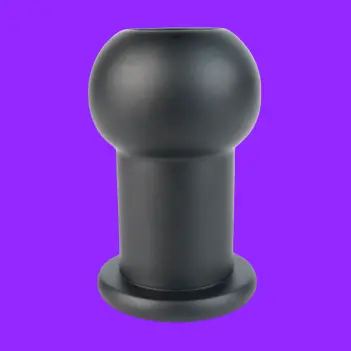DARKLINE Aluminum Anal Stretcher, Tunnel Plug, S or L | Dark-Ink