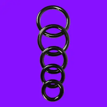 Cockring acero anodizado negro DARKLINE, glans ring 8 mm | Dark-Ink