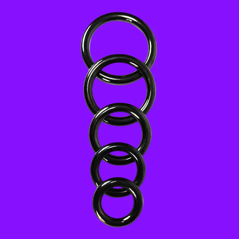 DARKLINE Cockring schwarz eloxiert, Glans Ring 8 mm | Dark-Ink
