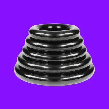 DARKLINE Cockring schwarz eloxiert, Glans Ring 8 mm | Dark-Ink