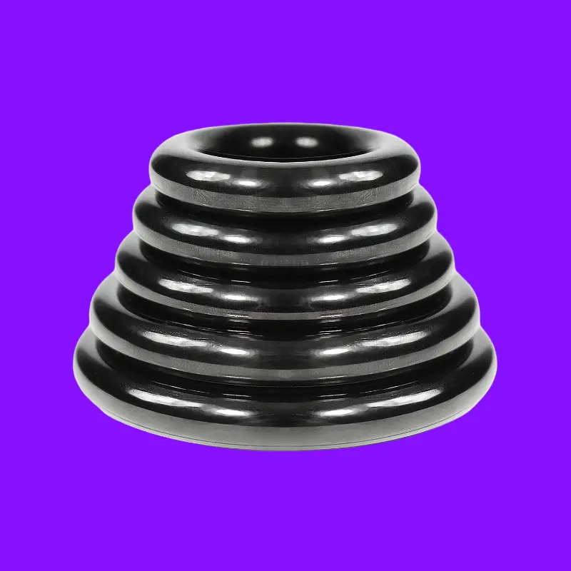 DARKLINE Cockring schwarz eloxiert, Glans Ring 8 mm | Dark-Ink