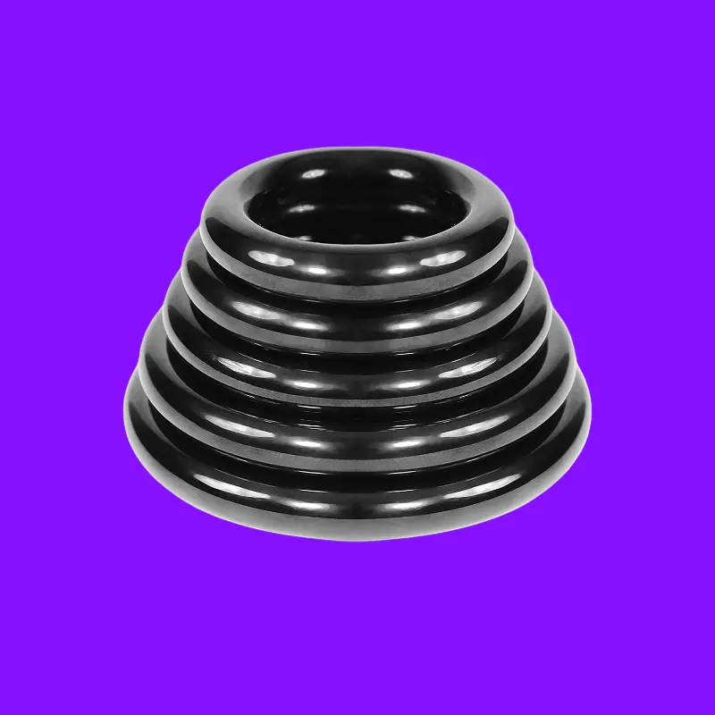 DARKLINE Cockring schwarz eloxiert, Glans Ring 8 mm | Dark-Ink