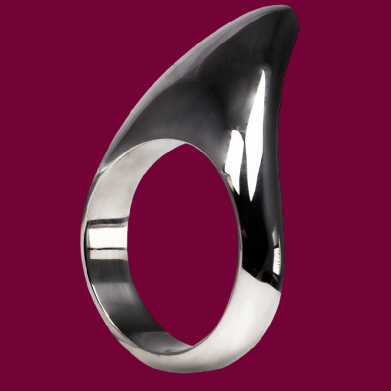 TEARDROP COCKRING – STAINLESS STEEL