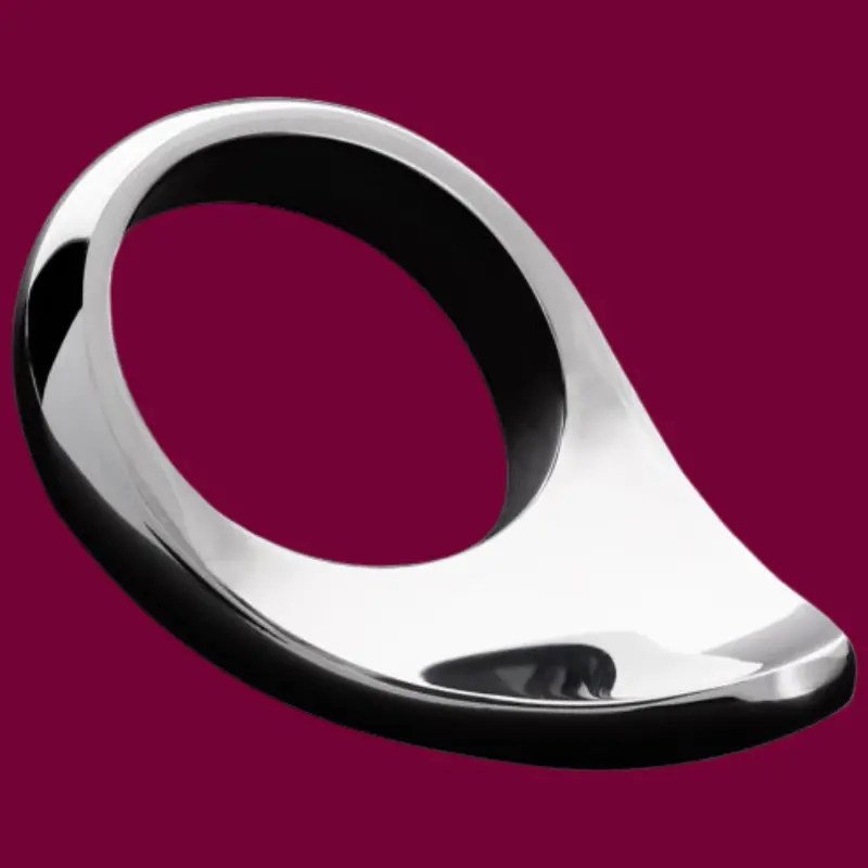 DARKLINE Teardrop Cockring, spiegelpolierter Edelstahl | Dark-Ink