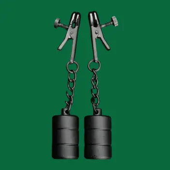 Pinces à tétons DARKLINE, 3 cylindres magnétiques 130 g | Dark-Ink