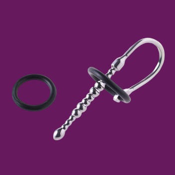 ZE Beaded Sceptre – Urethral Sound with Glans Ring
