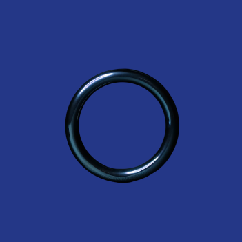 Anodized blue round glans-ring 5mm