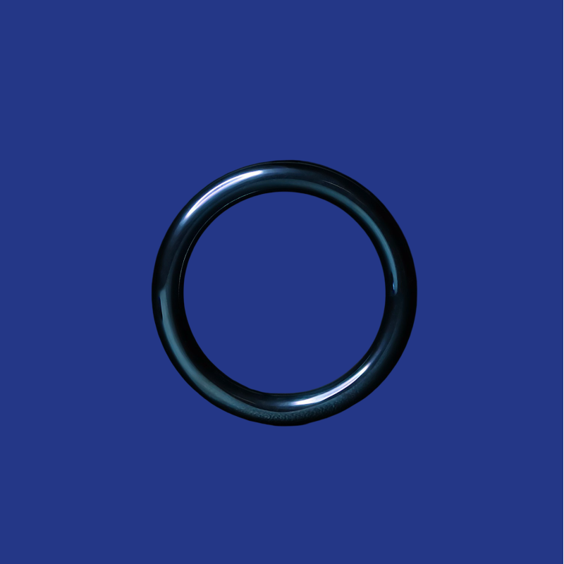 Anodized blue round glans-ring 5mm