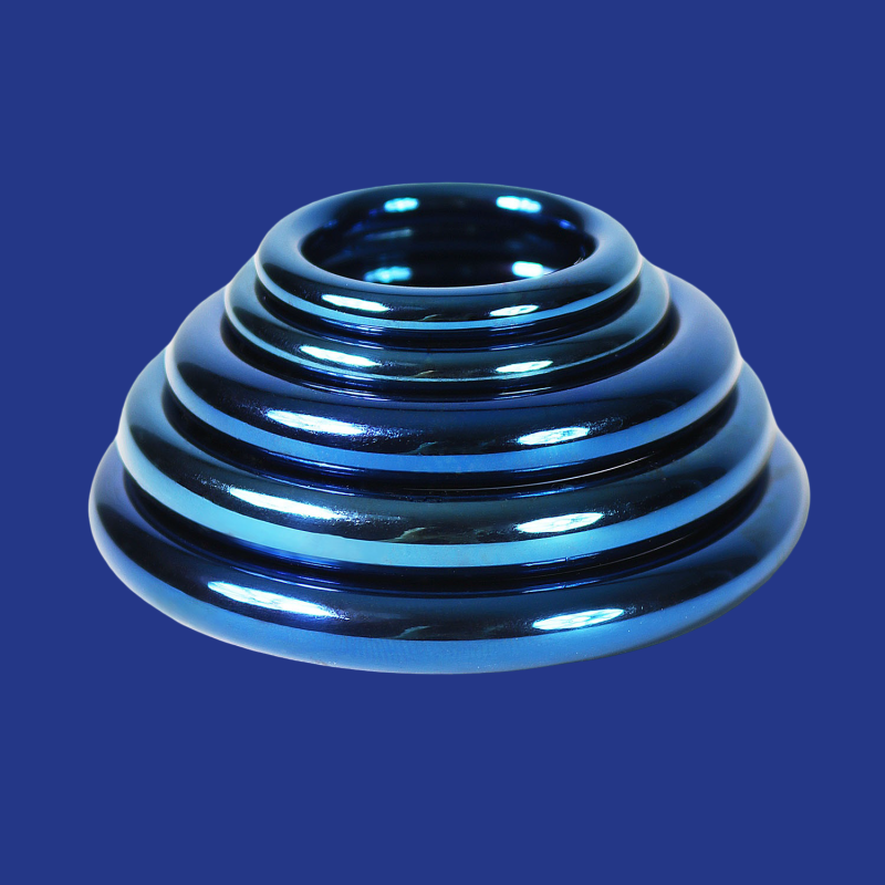 Anodized blue round glans-ring 5mm
