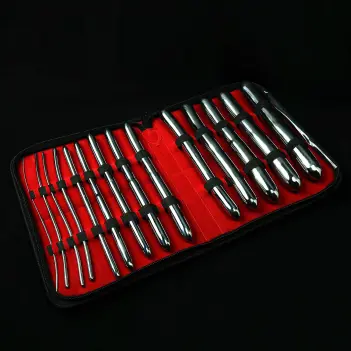 DARKLINE Hegar Sound Set, Double-Ended Steel Dilators | Dark-Ink