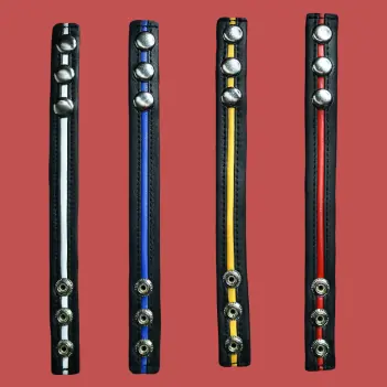 DARKLINE Cockstrap Nappaleder, 3 Druckknöpfe Stahl | Dark-Ink