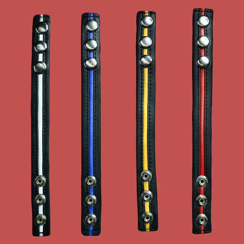 DARKLINE Cockstrap Nappaleder, 3 Druckknöpfe Stahl | Dark-Ink
