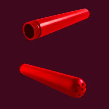 Ducha anal DARKLINE Straight, aluminio, flujo en punta | Dark-Ink