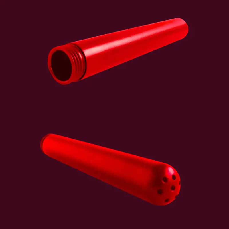 Ducha anal DARKLINE Straight, aluminio, flujo en punta | Dark-Ink